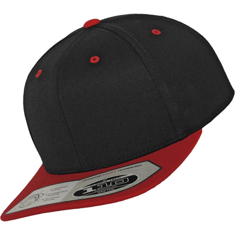Flexfit 110 Fitted Snapback black/red