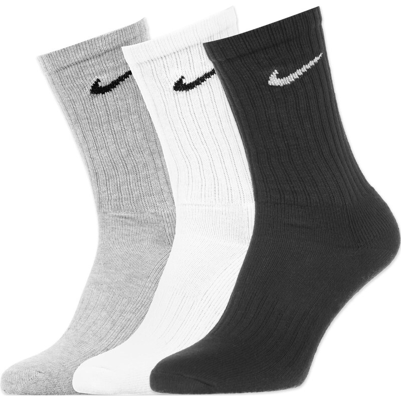 Nike Crew 3er Pack Socken grey/black/white