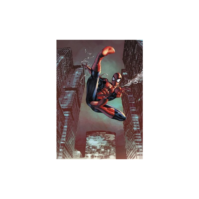 KOMAR Papiertapete Spider-Man Jump 184/254 cm rot