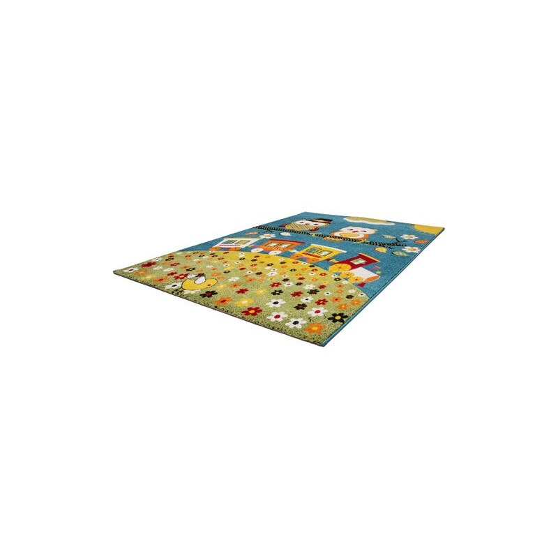 LALEE Kinder-Teppich , Amigo 315 gewebt blau 3 (B/L: 120x170 cm),4 (B/L: 160x230 cm)