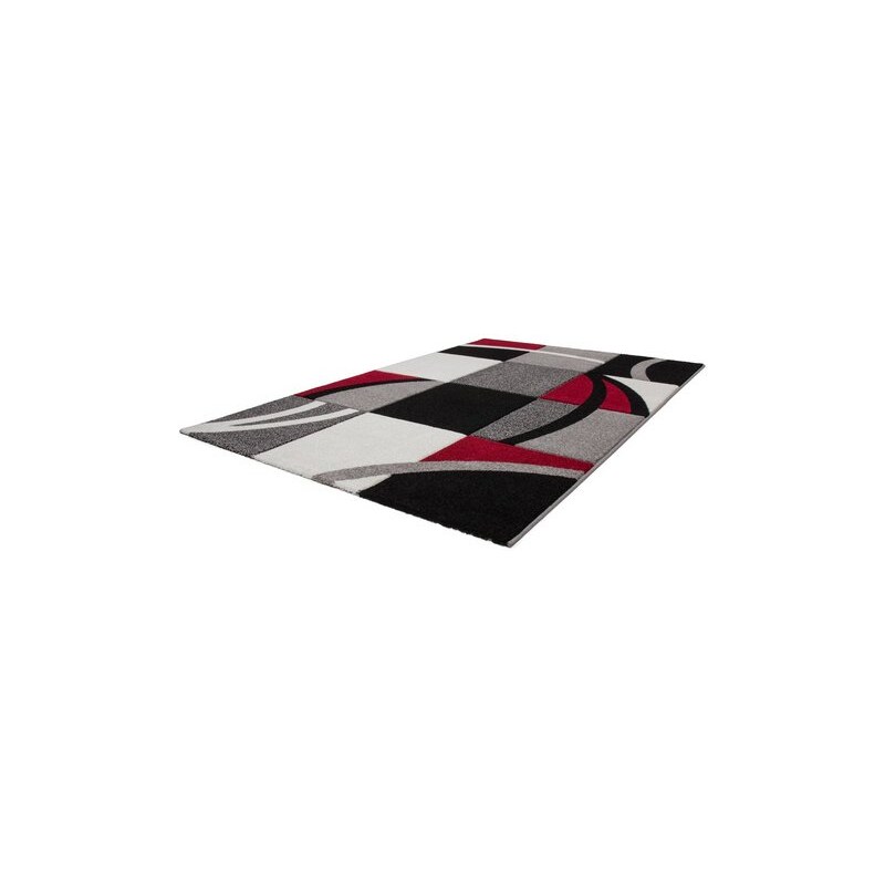 Teppich Havanna 421 gewebt LALEE rot 2 (B/L: 80x150 cm),4 (B/L: 160x230 cm),6 (B/L: 200x290 cm)