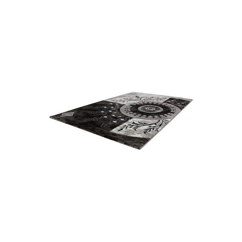 Teppich Aura 779 gewebt LALEE schwarz 2 (B/L: 80x150 cm),4 (B/L: 160x230 cm),6 (B/L: 200x290 cm)