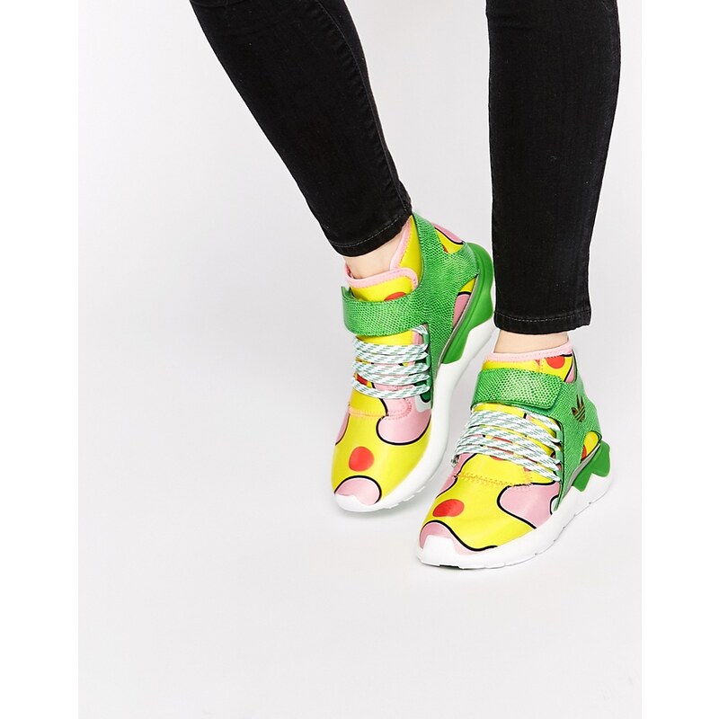adidas Originals by Jeremy Scott - Röhren-Sneakers mit Blumenmuster - Mehrfarbig