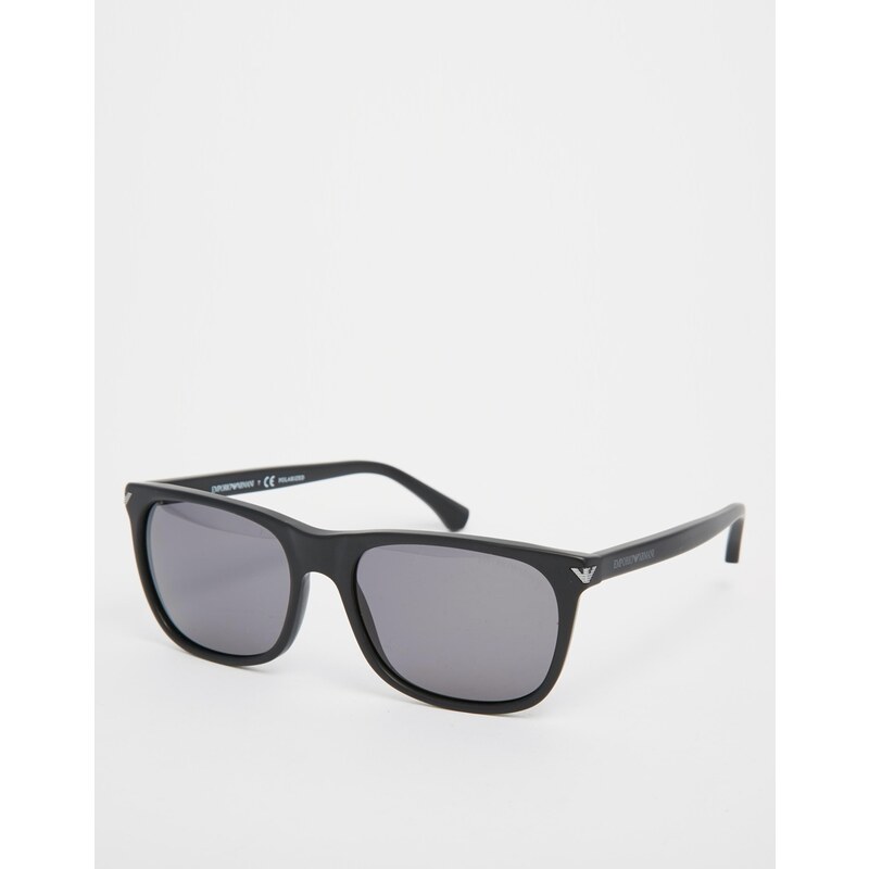 Emporio Armani - Aviator - Sonnenbrille mit polarisierten Gläsern - Schwarz