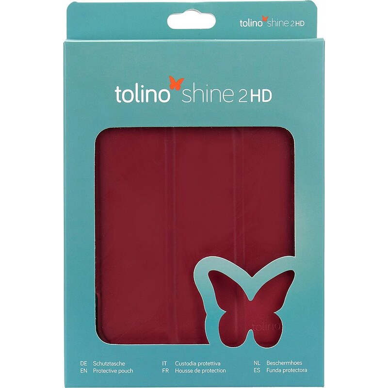 Tolino Falt Tasche aus Kunstleder passend für den Tolino E-Book-Reader Shine 2 HD