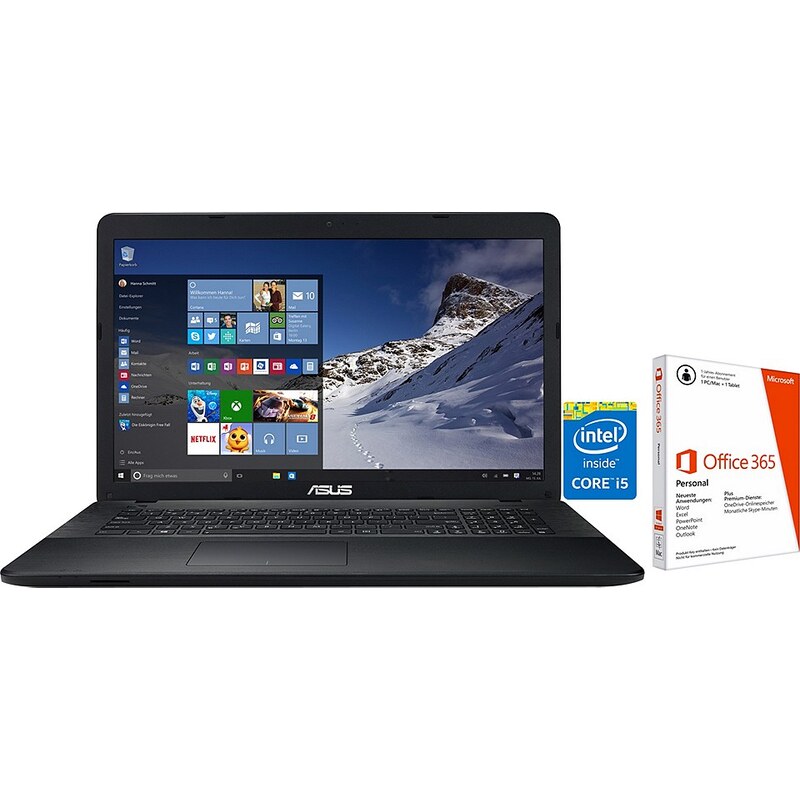 Asus K751LJ-TY31 Notebook, Intel® Core? i5, 43,9 cm (17,3 Zoll), 1000 GB Speicher, 4096 MB DDR3-RAM