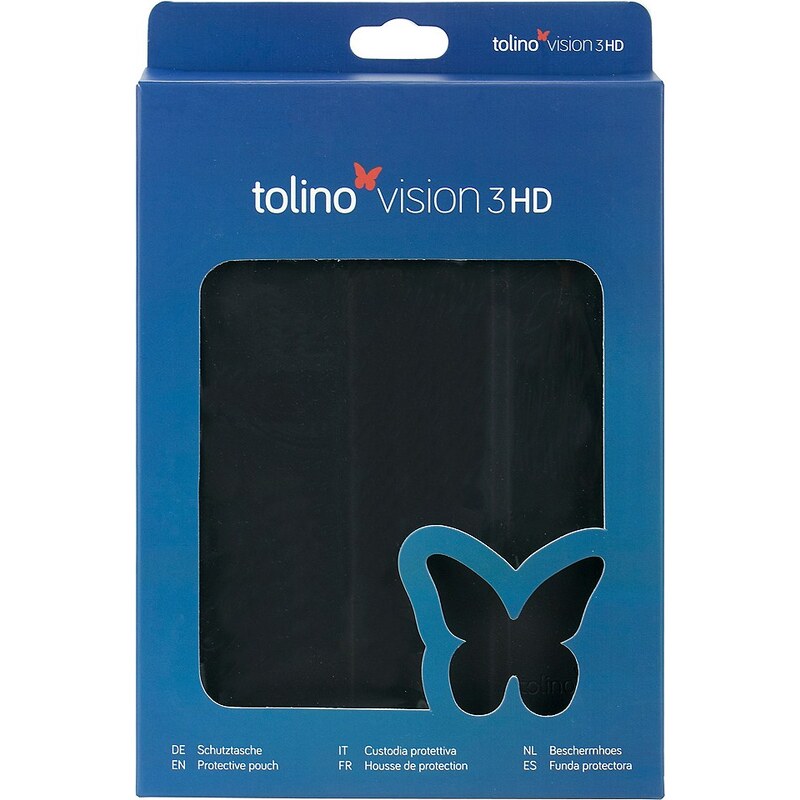 Tolino Falt Tasche aus Polyurethan passend Tolino für den E-Book-Reader Vision 3 HD