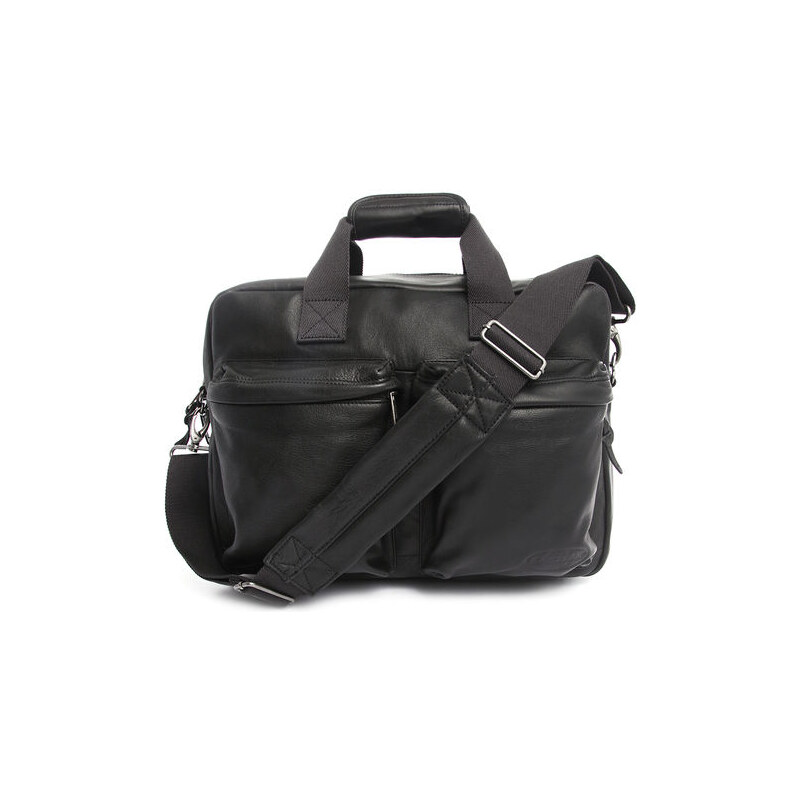 EASTPAK Tagestasche aus schwarzem Leder Tomec