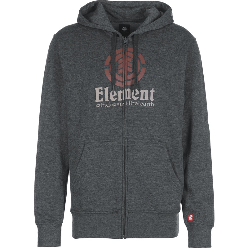 Element Vertical Hooded Sweat Zipper charcoal heather
