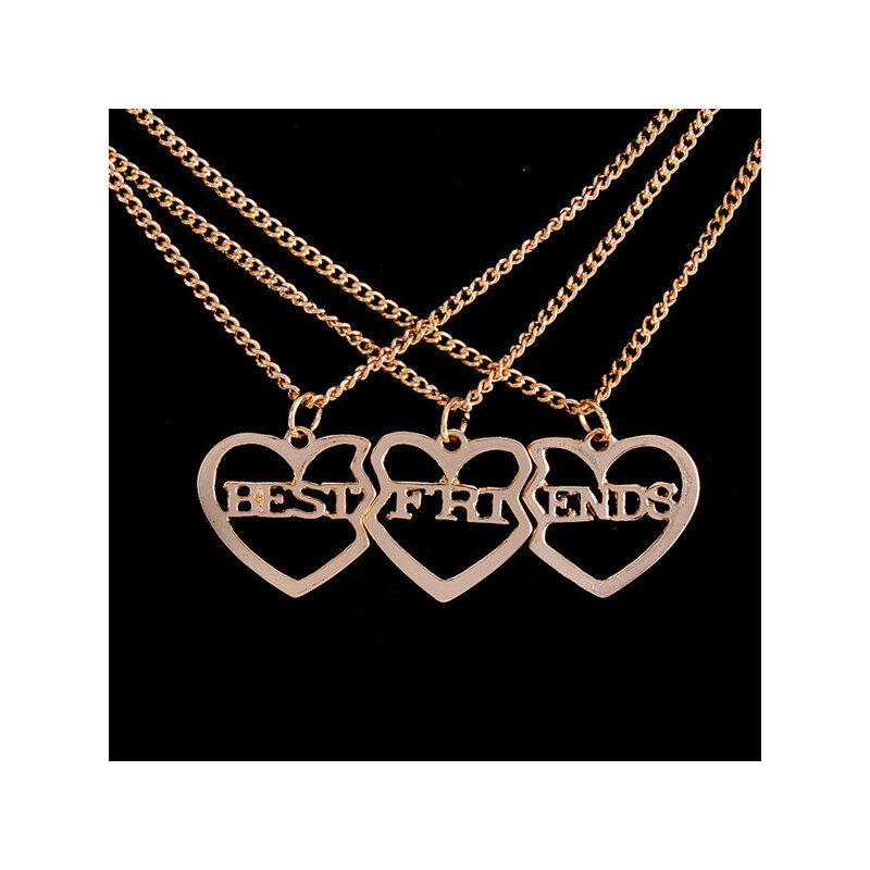 Lesara 3-teiliges Freundschafts-Halsketten-Set
