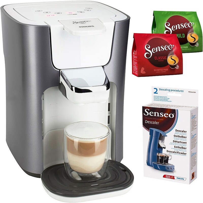 SENSEO® Kaffeepadmaschine LatteDuo HD7857/20, inkl Gratis-Zugaben im Wert von 14 ?