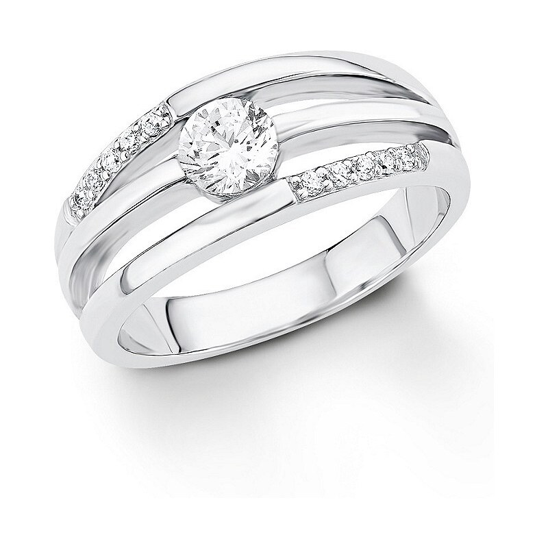 S.OLIVER RED LABEL s.Oliver Silberring: Ring mit Zirkonia, »SO1319/1-4«