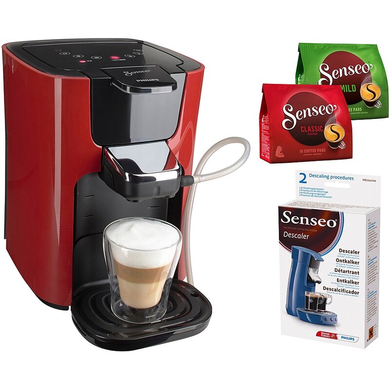 SENSEO® Kaffeepadmaschine HD7855/80 LatteDuo, inkl Gratis-Zugaben im Wert von 14 ?