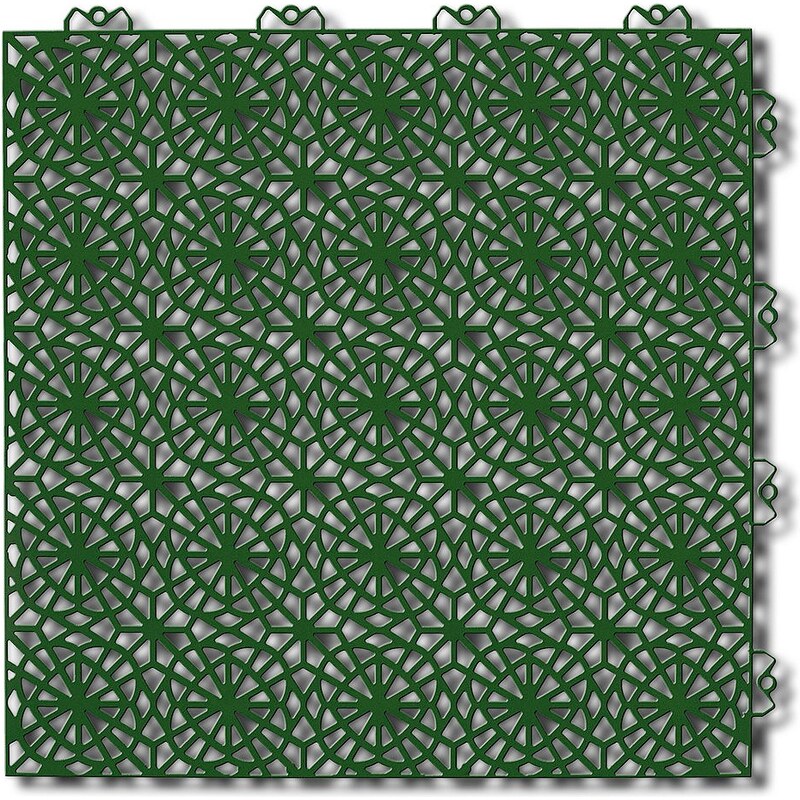 Bodenplatten-Set: »Kunststofffliese XL grün«