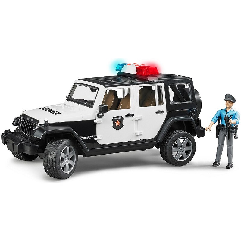 bruder® Polizei-Set mit Sound 2-tlg., »Jeep Wrangler Polizeifahrzeug und Polizist«