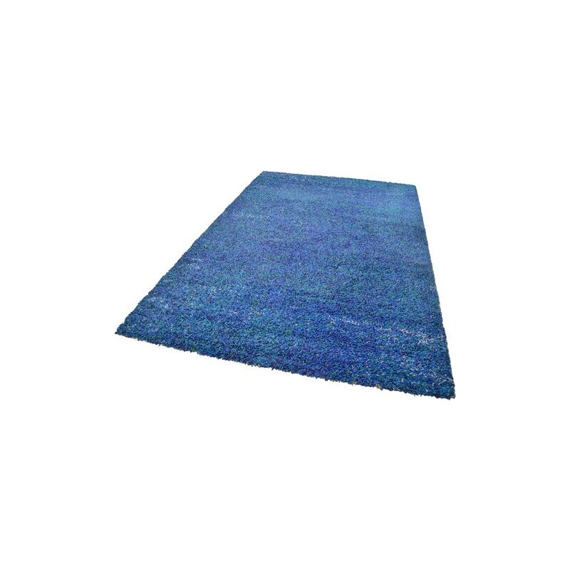 Hochflor-Teppich Color Shaggy 521 Höhe 35 mm handgewebt THEKO blau 1 (B/L: 57x90 cm),2 (B/L: 67x120 cm),3 (B/L: 133x190 cm),4 (B/L: 160x235 cm),6 (B/L: 200x285 cm),7 (B/L: 240x340 cm)