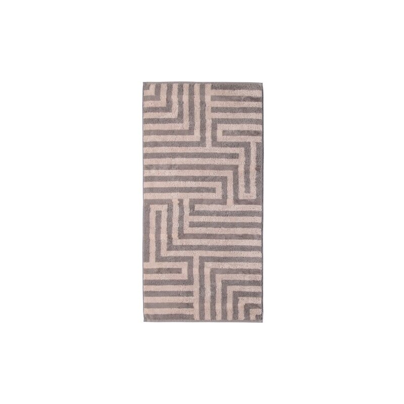 Handtücher Cawö Graphic in Labyrinth-Optik CAWÖ rot 2x 50x100 cm