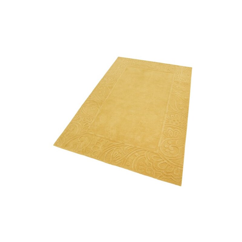 Teppich Collection Bhakta Höhe 11 mm handgetuftet HOME AFFAIRE COLLECTION goldfarben 1 (B/L: 60x90 cm),2 (B/L: 70x140 cm),3 (B/L: 120x180 cm),6 (B/L: 200x290 cm),7 (B/L: 240x320 cm)