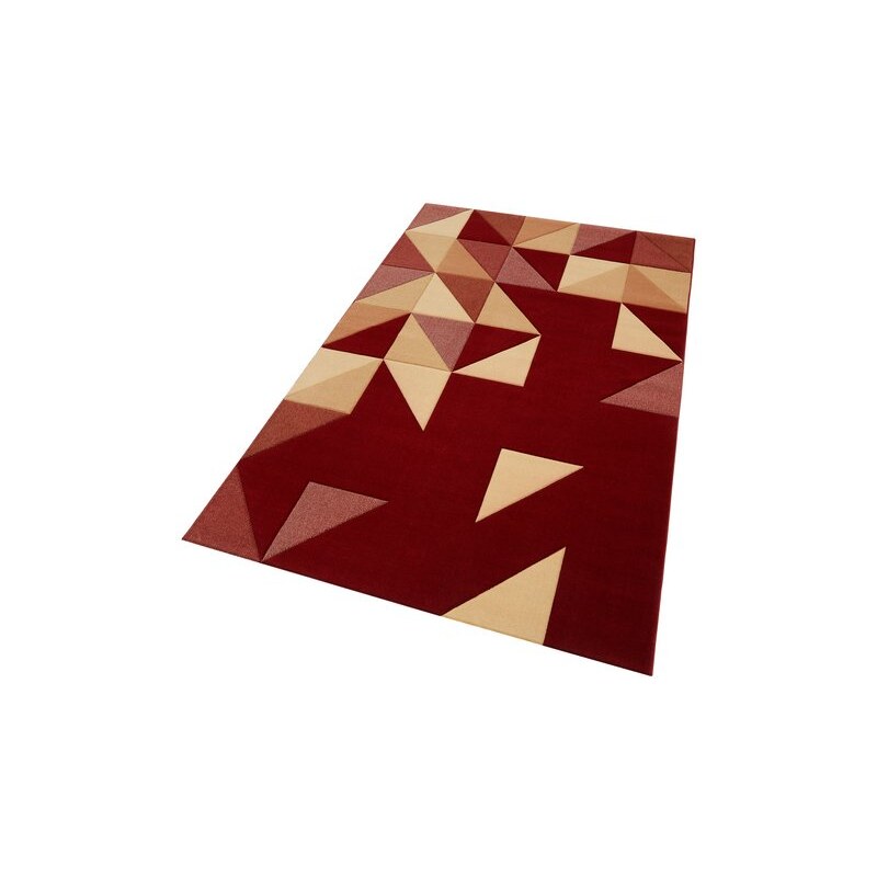 Teppich gewebt aus reiner Neuseelandwolle OTTO KERN rot 1 (B/L: 60x110 cm),2 (B/L: 80x150 cm),3 (B/L: 120x170 cm),4 (B/L: 160x230 cm),6 (B/L: 200x300 cm)