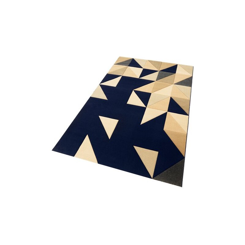 OTTO KERN Teppich gewebt aus reiner Neuseelandwolle blau 1 (B/L: 60x110 cm),2 (B/L: 80x150 cm),3 (B/L: 120x170 cm),4 (B/L: 160x230 cm),6 (B/L: 200x300 cm)