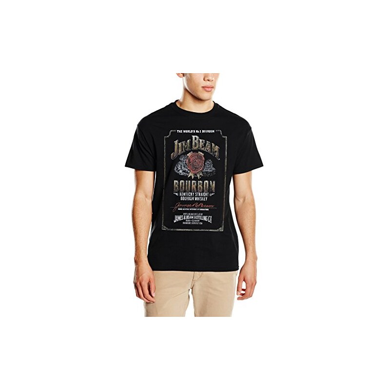 Jim Beam Herren T-Shirt Bourbon Whiskey