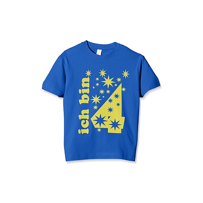 Coole-Fun-T-Shirts Jungen T-Shirt Ich Bin 4 Jahre !