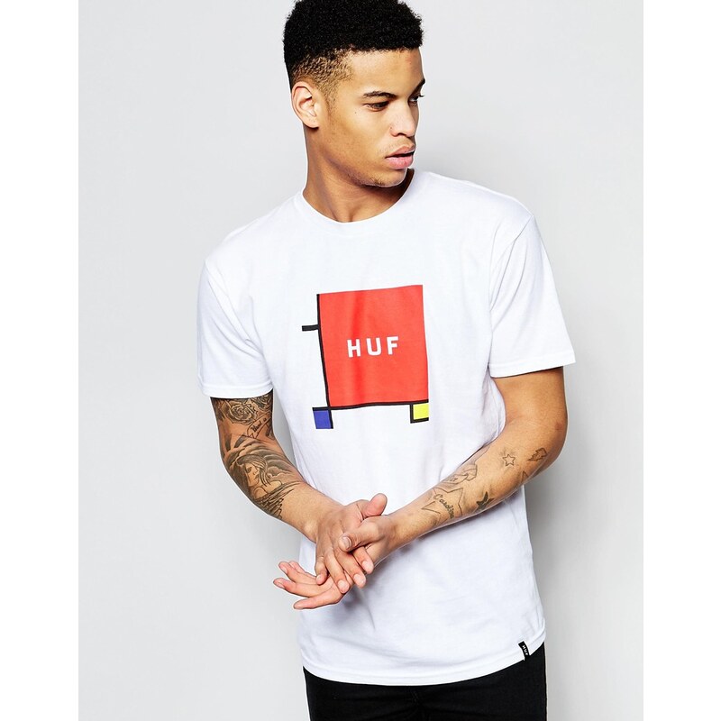 Huf - T-Shirt mit Logo Primary Box - Grau