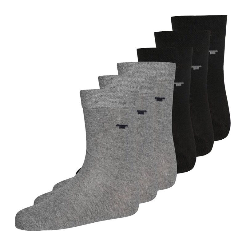 TOM TAILOR 6 PACK Socken black/grey melange