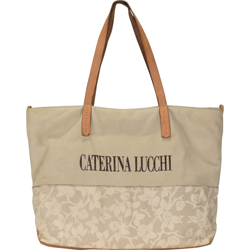 Caterina Lucchi Shopper Tasche Leder 40 cm