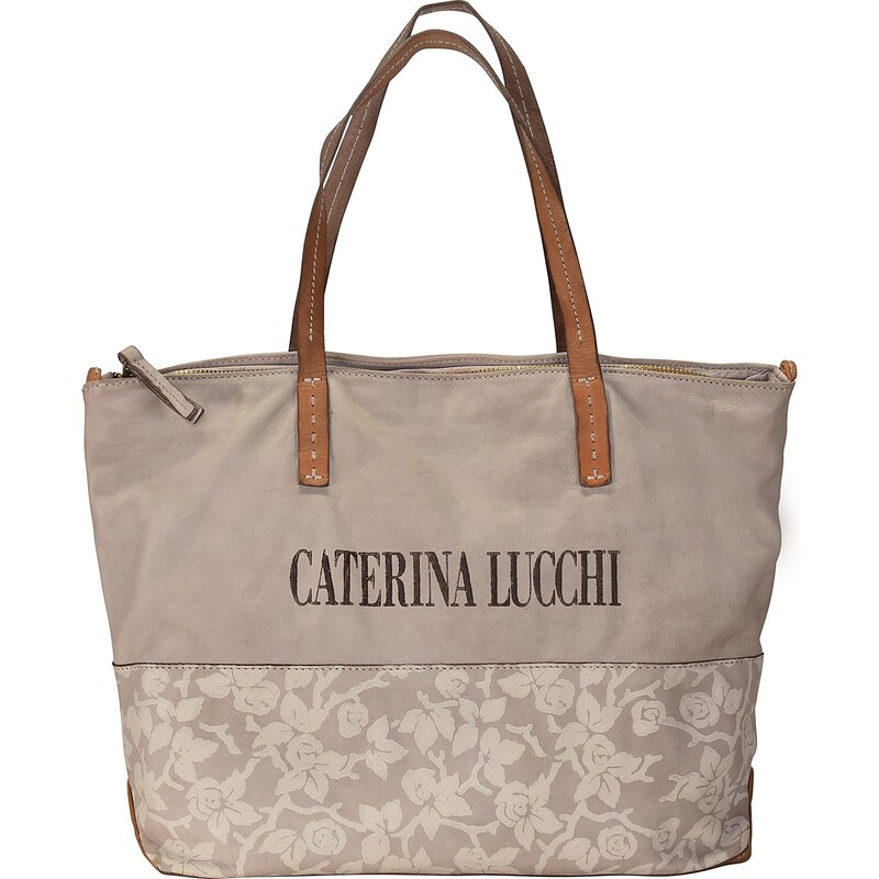 Caterina Lucchi Shopper Tasche Leder 40 cm