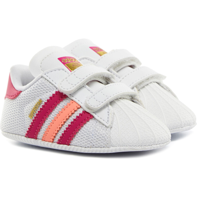 ADIDAS Superstar Crib Baby Sneaker weiss/pink