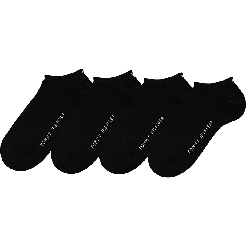 Tommy Hilfiger Damenfüßlinge (4er-Pack) in schwarz für Damen von bonprix