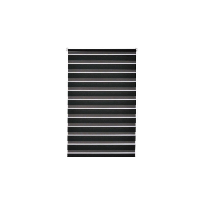 Gardinia Doppelrollo EasyFix im Festmaß ohne Bohren Lichtschutz (1 Stck.) schwarz 1 (B/H: 60/150 cm),2 (B/H: 75/150 cm),3 (B/H: 100/150 cm),4 (B/H: 120/150 cm)