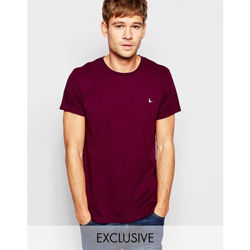 Jack Wills - Exklusives T-Shirt mit Fasanenlogo in Violett - Violett