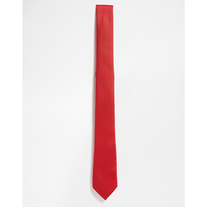 ASOS - Schmale Krawatte in Rot - Rot