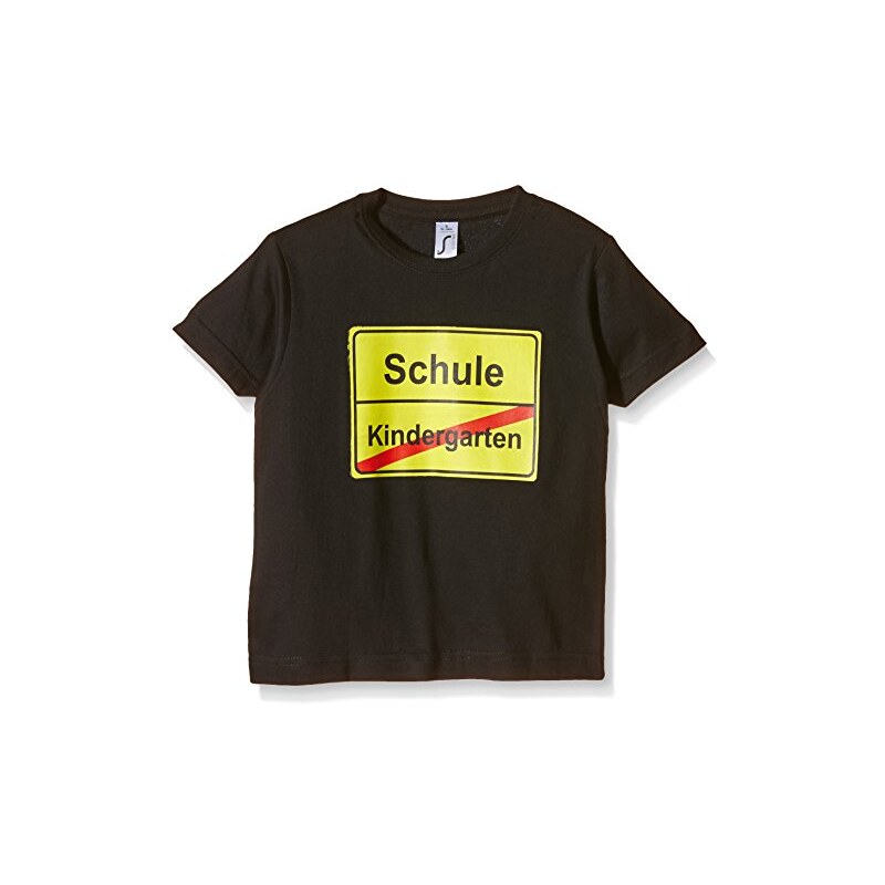 Coole-Fun-T-Shirts Unisex Kinder T-Shirt Schulanfang