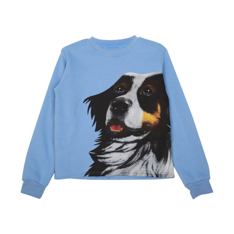 Lesara Kinder-Sweatshirt mit Hunde-Print - 134
