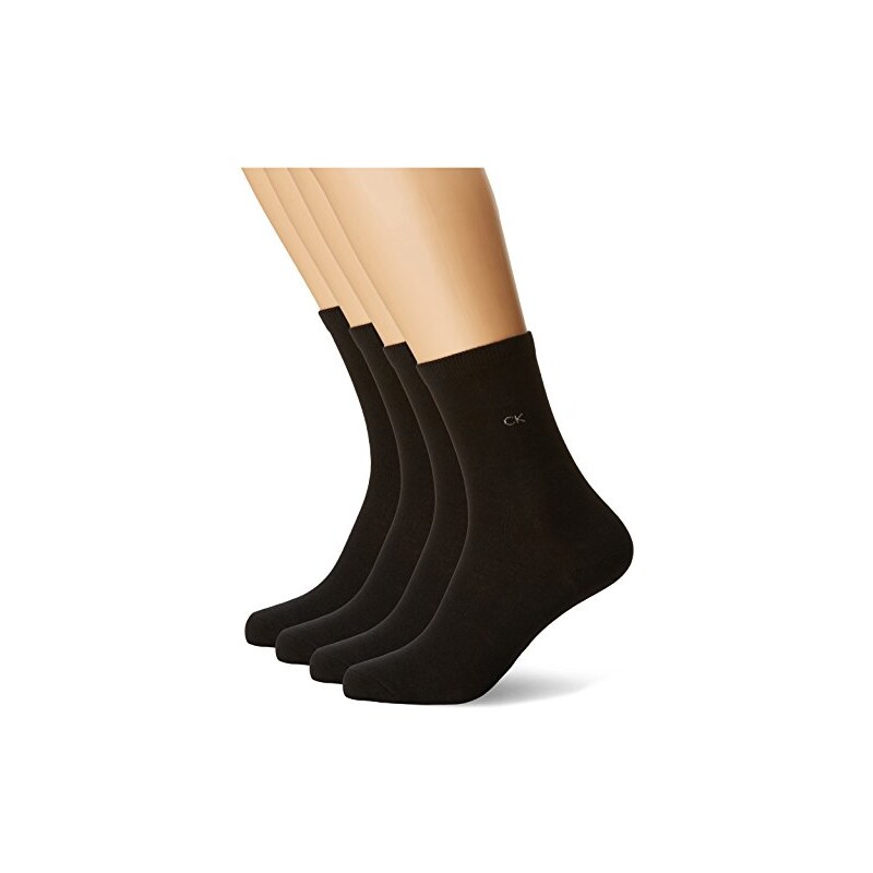 Calvin Klein Socks Damen Strick Socken Brooke, 4er Pack, 5 DEN, Gr. 36/41 (Herstellergröße: 37/41), Mehrfarbig (grey mel.-1,red-1