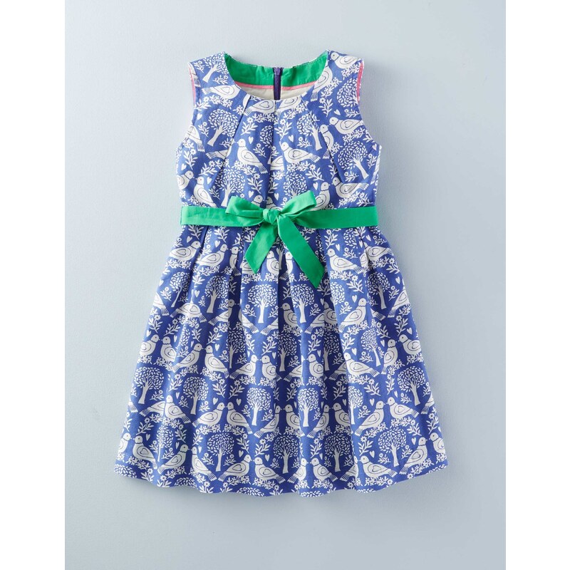 Kleid im Vintage-Design Blau Mädchen Boden