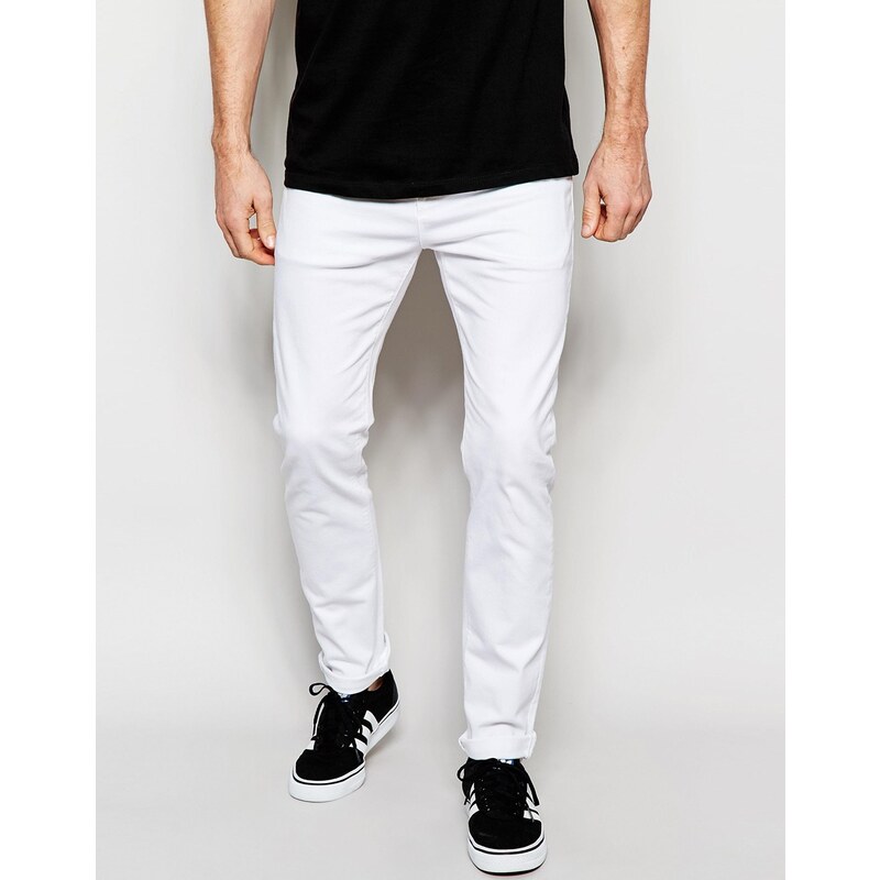 ASOS - Enge Stretch-Jeans in Weiß - Weiß