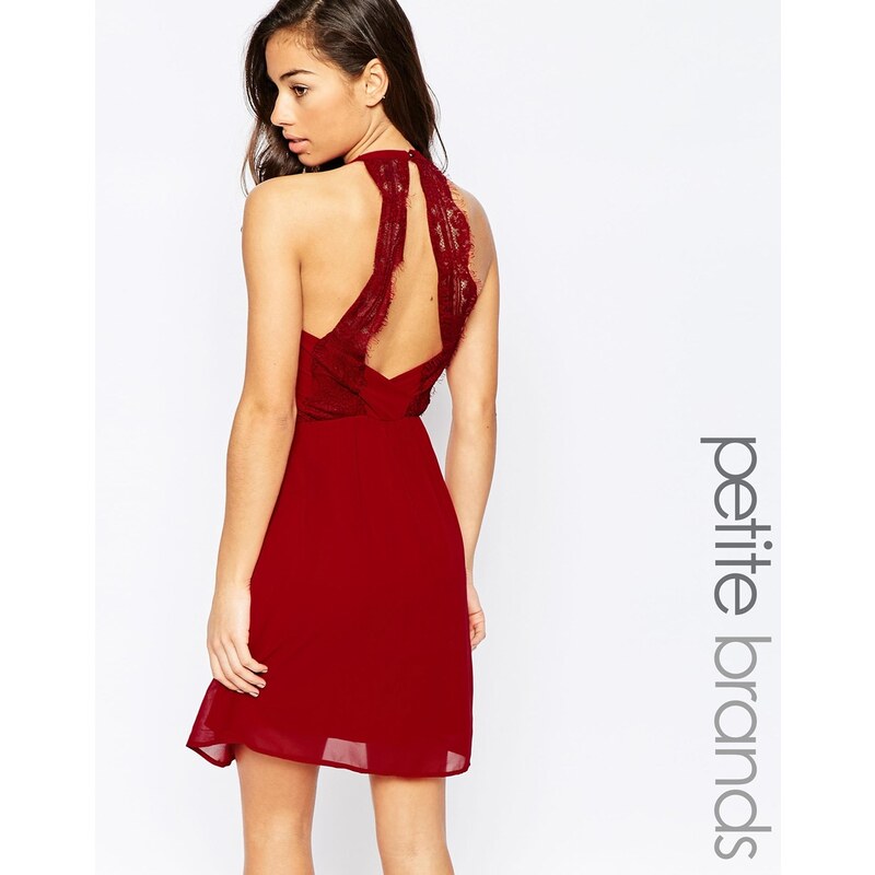Vero Moda Petite - Kleid mit Details hinten - Rot