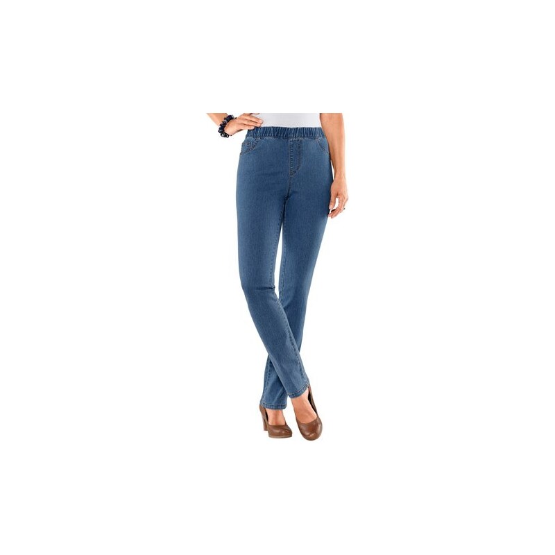 CLASSIC BASICS Damen Classic Basics Jeans in 5-Pocket-Form blau 19,20,21,22,23,24,25