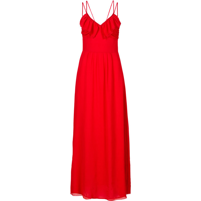 BODYFLIRT Maxi-Kleid in rot von bonprix