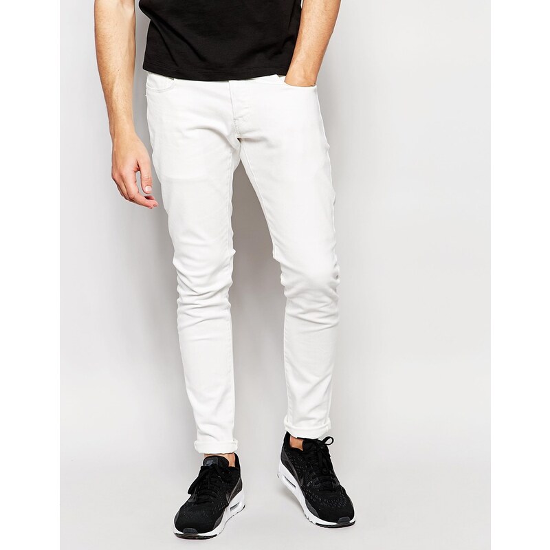 G-Star - BeRAW - Superschmale Stretch-Jeans in Weiß, 3301-A - Weiß