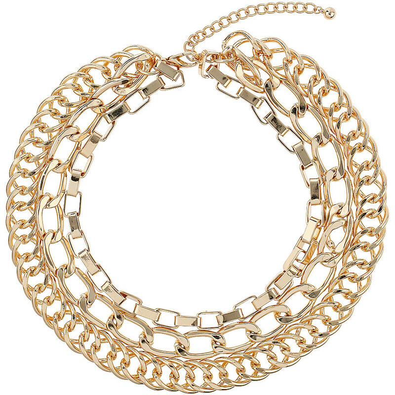 Topshop Mehrreihige Halskette - Gold