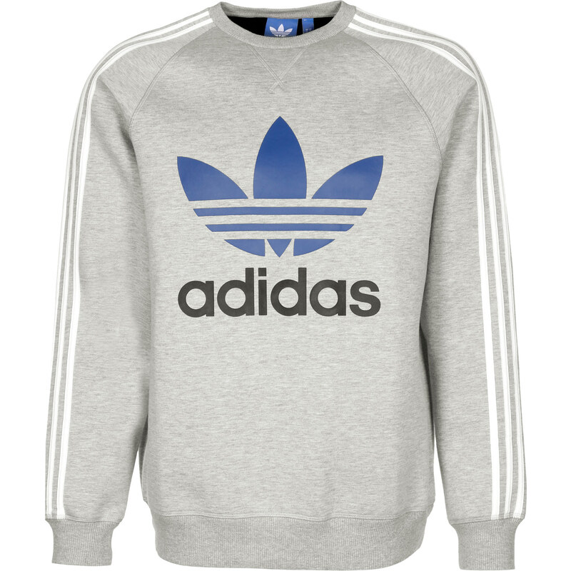 adidas Adi Trefoil Crew Sweater medium grey heather