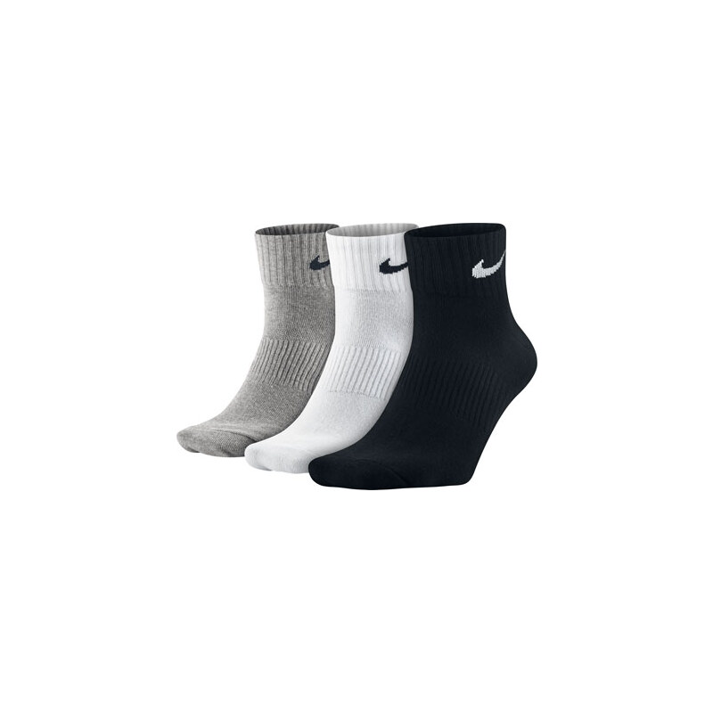 Nike Lightweight Quarter Socken grey/wht/blk