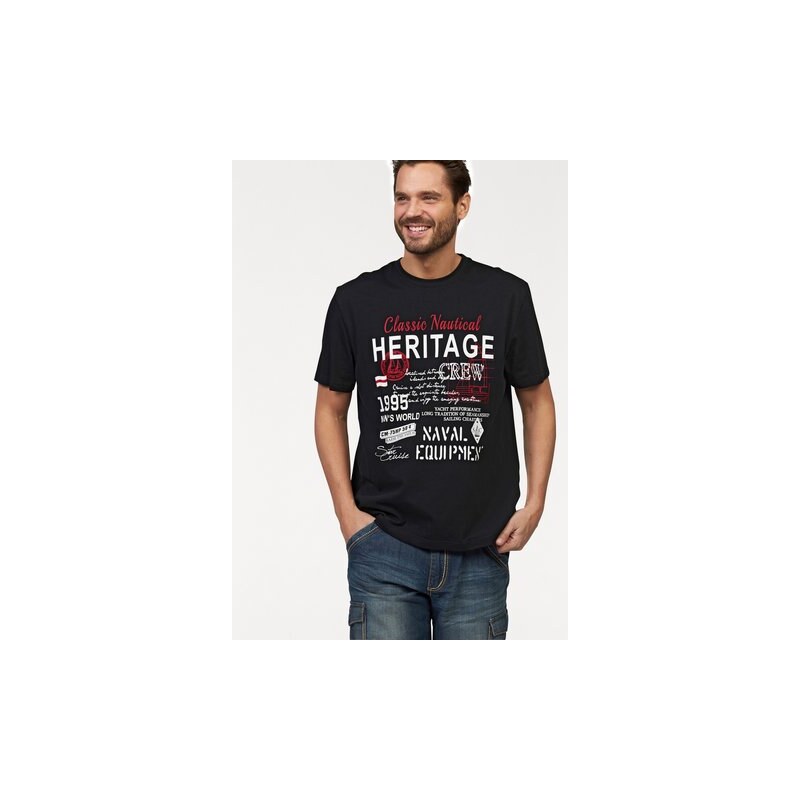 MAN'S WORLD Man s World T-Shirt schwarz 5XL (72/74),S (44/46),XL (56/58),XXL (60/62),XXXL (64/66)