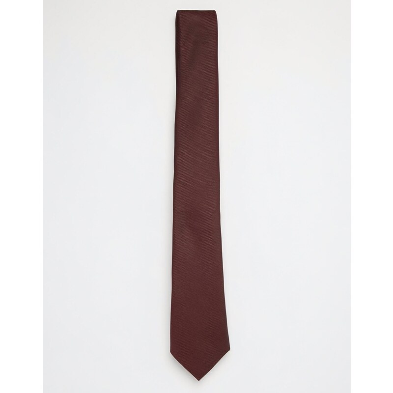 ASOS - Krawatte in Burgunderrot - Rot