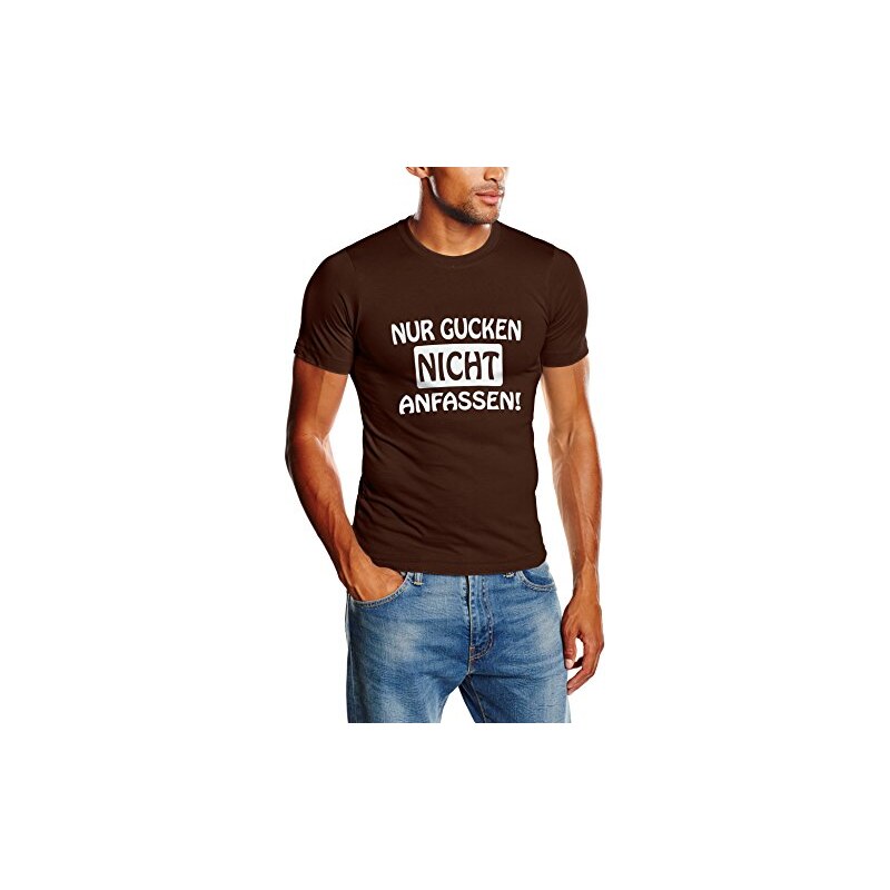 Touchlines Herren T-Shirt Nur gucken - Nicht anfassen SLIMFIT, SF107